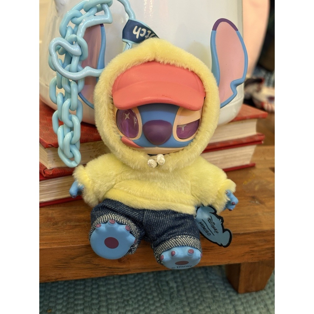 FLASH - Miniso Disney Stitch Blind Box GenZ Street Vinyl Plush Doll Pendant Key